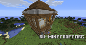 Скачать карту Двухэтажный дом для Minecraft Скачать карту Двухэтажный дом для Minecraft