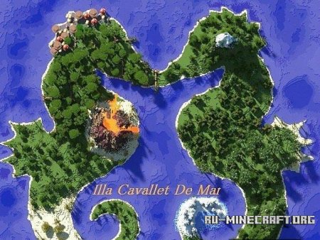 Скачать карту Isle de Cavall mari для Minecraft Скачать карту Isle de Cavall mari для Minecraft