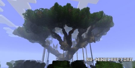 Скачать карту Hometree based Treehouse для Minecraft Скачать карту Hometree based Treehouse для Minecraft
