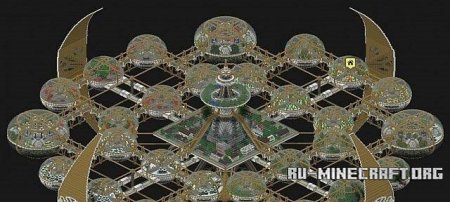 Скачать карту Giant Space Station для Minecraft Скачать карту Giant Space Station для Minecraft