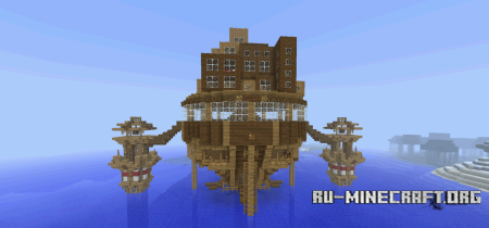 Скачать карту Дом на воде для Minecraft Скачать карту Дом на воде для Minecraft