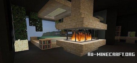 Скачать карту Современный дом для Minecraft Скачать карту Современный дом для Minecraft
