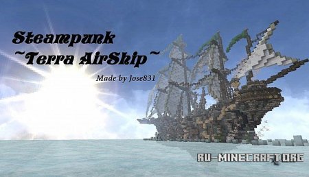  Steampunk ~Terra AirShip~ Minecraft