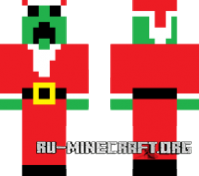  Creeper Santa  minecraft