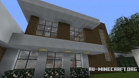  Modern Two-Story House  Minecraft