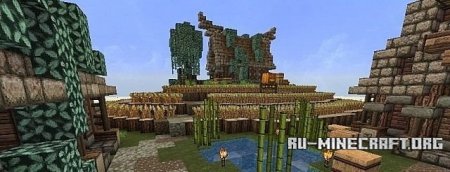   A Little Spring Village  Minecraft