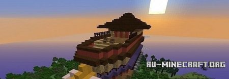 Скачать карту Japanese Airship для Minecraft Скачать карту Japanese Airship для Minecraft
