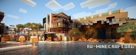 Скачать карту The Cove House для Minecraft Скачать карту The Cove House для Minecraft