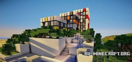 Скачать Futuristic Modern House: The Exige для minecraft Скачать Futuristic Modern House: The Exige для minecraft
