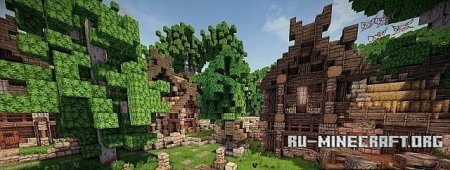 Скачать карту Viking Lake Town для Minecraft Скачать карту Viking Lake Town для Minecraft