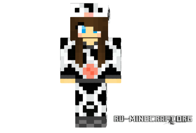 Скачать Cow Suit Girl для minecraft Скачать Cow Suit Girl для minecraft