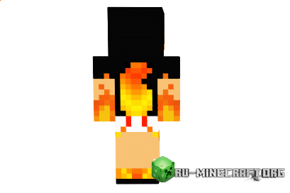 Скачать Пламенная девочка для Minecraft Скачать Пламенная девочка для Minecraft