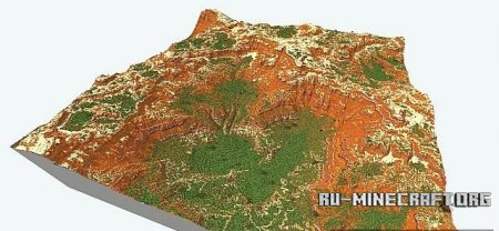 Скачать Raavi Canyons - 2K x 2K Realistic Custom Terrain для Minecraft Скачать Raavi Canyons - 2K x 2K Realistic Custom Terrain для Minecraft