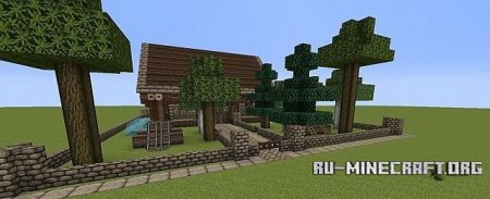 Скачать HouHouse for beginners on survival game для Minecraft Скачать HouHouse for beginners on survival game для Minecraft
