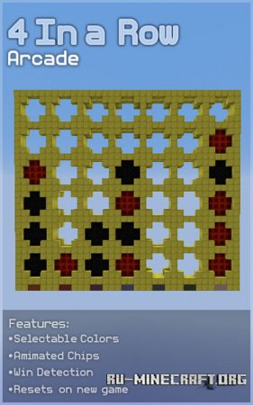  4 in a row: Arcade Map  Minecraft