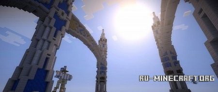 Скачать Big spawn building with portal room для Minecraft Скачать Big spawn building with portal room для Minecraft