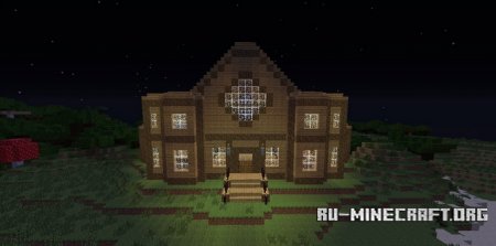Скачать Epic Wooden Mansion and Pool для Minecraft