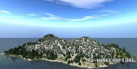 Скачать  Alpine Island для Minecraft