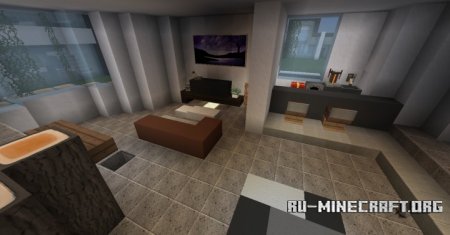 Moderne House With Field  Minecraft