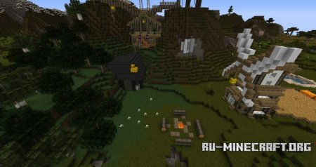 Скачать Medium Sized Survival Town для Minecraft
