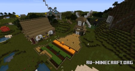 Скачать Medium Sized Survival Town для Minecraft