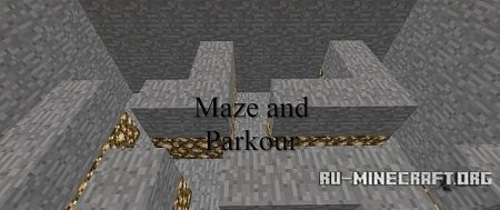 Скачать Maze and parkour map для Minecraft Скачать Maze and parkour map для Minecraft