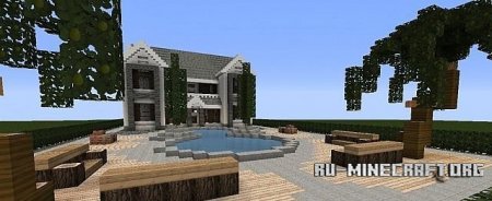   Tranquility Modern Mansion #1  Minecraft