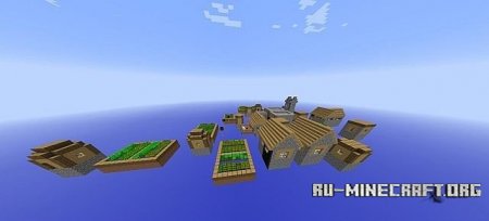 Скачать Floatin' Town Survival для Minecraft Скачать Floatin' Town Survival для Minecraft