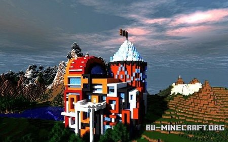   Royal Swag- A modern Castle  Hardcore Party Mansion  Minecraft
