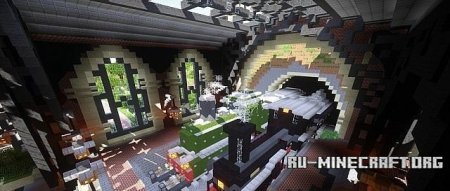 Скачать Railway Station #1 для Minecraft Скачать Railway Station #1 для Minecraft