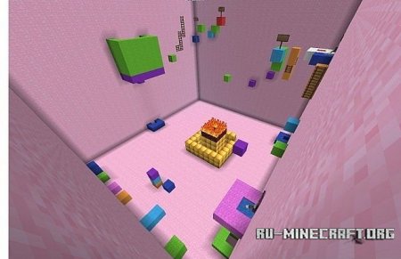  FLUFFY ON FIRE PARKOUR  Minecraft