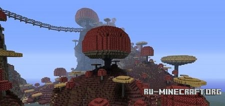 Скачать Ultimate mushroom island для Minecraft Скачать Ultimate mushroom island для Minecraft