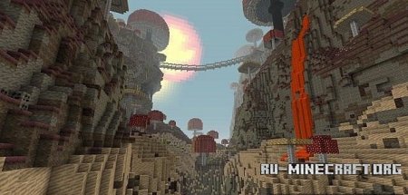 Скачать Ultimate mushroom island для Minecraft Скачать Ultimate mushroom island для Minecraft