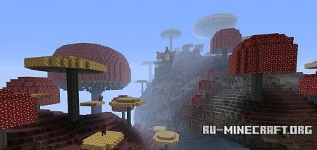 Скачать Ultimate mushroom island для Minecraft Скачать Ultimate mushroom island для Minecraft