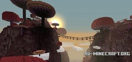 Скачать Ultimate mushroom island для Minecraft Скачать Ultimate mushroom island для Minecraft