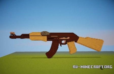 Скачать AK rifle для Minecraft Скачать AK rifle для Minecraft