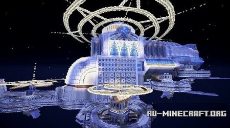 Скачать Lumina White Lotus - Fantasy Airship для Minecraft Скачать Lumina White Lotus - Fantasy Airship для Minecraft