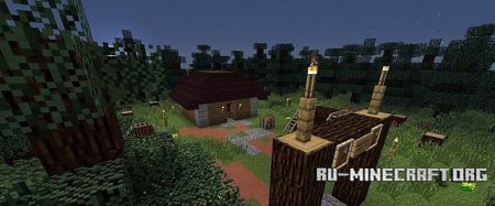 Скачать Pelbwest Village of Eternal Night для Minecraft Скачать Pelbwest Village of Eternal Night для Minecraft