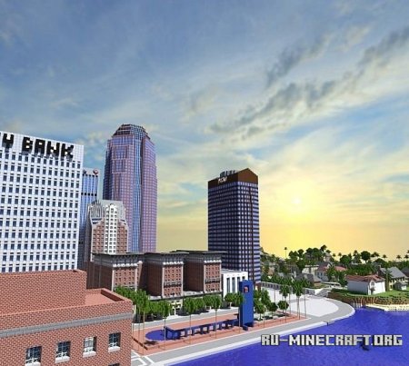 Скачать Empirepolis - Enormous American city для Minecraft Скачать Empirepolis - Enormous American city для Minecraft