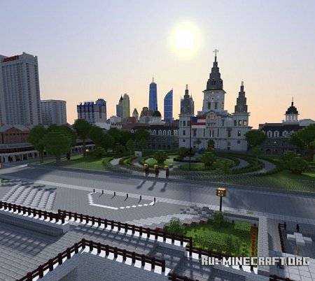 Скачать Empirepolis - Enormous American city для Minecraft Скачать Empirepolis - Enormous American city для Minecraft