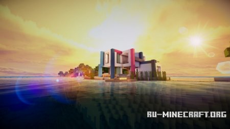  Modern House White Style  Minecraft
