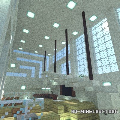  White Modern House  Minecraft