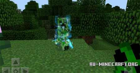 Скачать Charged Creeper для Minecraft PE 0.12.1