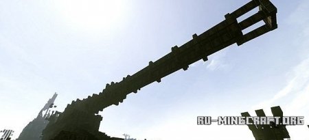  The huge Pumpkin, an old Zeppelin with a big cannon   Minecraft