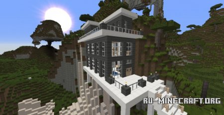 Скачать Modern Cliff House для Minecraft