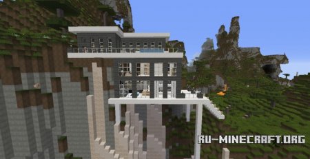 Скачать Modern Cliff House для Minecraft