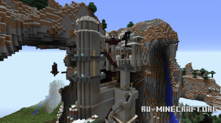 Скачать Mountain Side Castle для Minecraft