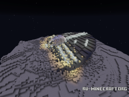 ������� Crashed UFO in the Desert ��� Minecraft
