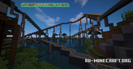 Скачать The Swampy Splash Coaster для Minecraft