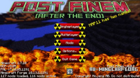  Custom Main Menu  Minecraft 1.10
